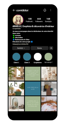 Nouveau profil Instagram de Comtikitoi