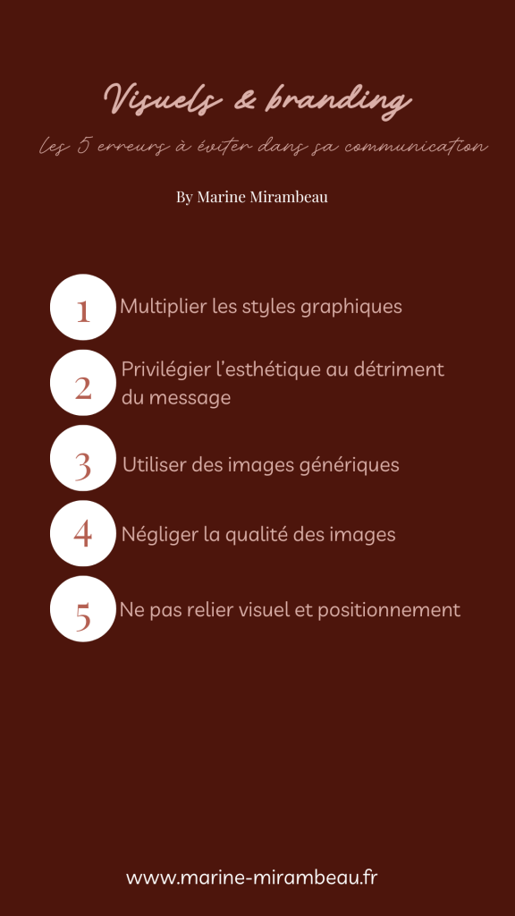 Branding, les 5 erreurs à éviter by Maison Charlotte
