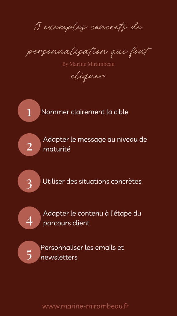 personnalisation du contenu : 5 exemples concrets qui donnent envie de cliquer
