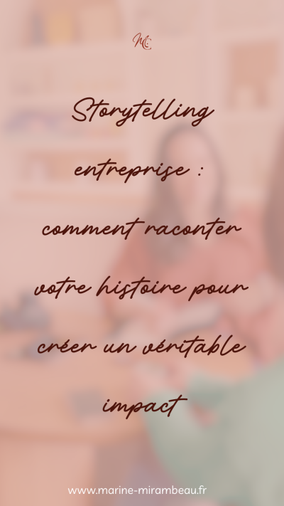 Marine Mirambeau en rendez-vous autour du storytelling